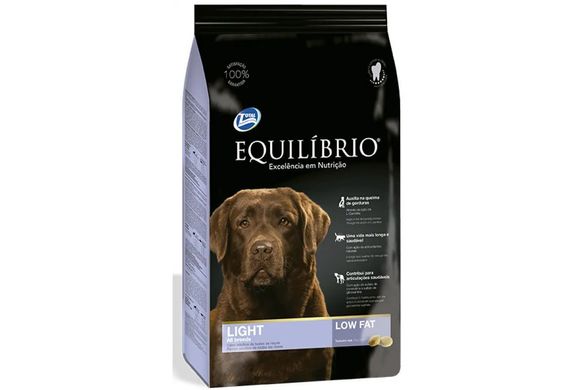 Equilibrio Dog Сухий суперпреміум низькокалорійний корм для собак середніх та великих порід