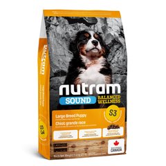 NUTRAM S3 Sound Balanced Wellness Natural Large Breed Puppy Food - Для щенков крупных пород