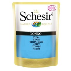 Schesir Tuna - Шезир консерва с Тунцом для кошек, пауч, 100 г