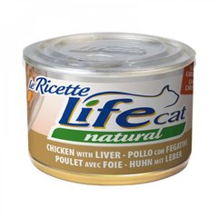 LifeCat консерва для котів з куркою, печінкою та морквою, 150 г