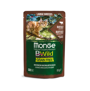 Мonge Сat Вwild Grain Free wet kitten buffalo - Вологий корм для котів та кошенят великих порід з 2-х місяців буйвол 85 г