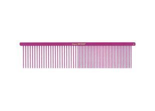 Greyhound Combi Comb 19 cm - Fuschia Comb Гребінець металевий комбі 19 см рожевий