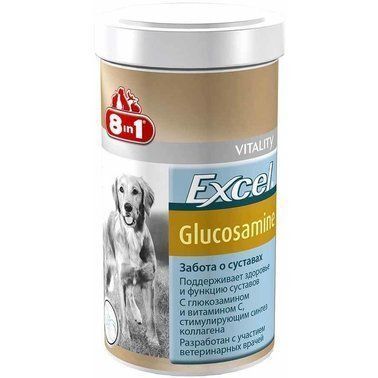8in1 Excel Glucosamine Вітаміни для цуценят та дорослих собак, для суглобів, 55 таблеток