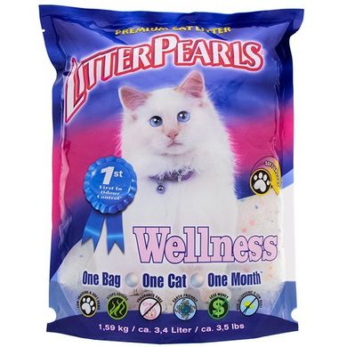 Litter Pearls ВЕЛНЕС (Wellness) - Кварцевий наповнювач для котячого туалету,1,59 кг