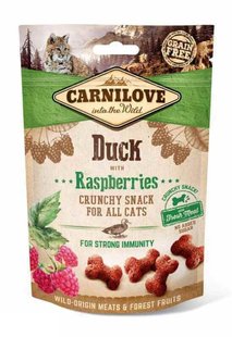 Carnilove Cat Semi Moist Snack Crunchy Snack - Снеки для котов с уткой и малиной, 50 г