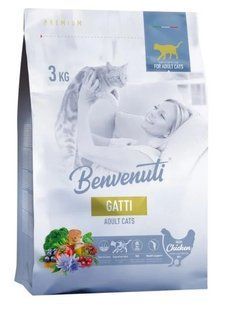 Benvenuti Gatti - Сухий корм для котів з куркою 3 кг