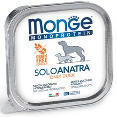Monge Dog Solo 100% - Консерва для собак с уткой 150 г