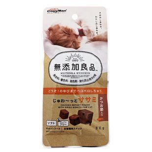 CattyMan Chicken Bonito КЕТТІМЕН КУБИКИ З КУРКОЮ ТА МАКРЕЛЛЮ ласощі для котів (0.03кг)