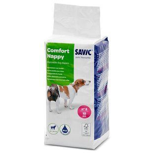Savic Comfort Nappy САВИК КОМФОРТ НАППИ памперсы для собак (T2 ( 12 шт./уп.))