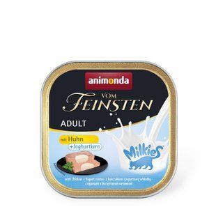 Animonda Vom Feinsten Adult with Chicken + Yoghurt centre - Анімонда паштет для кішок з куркою та йогуртом 100 г