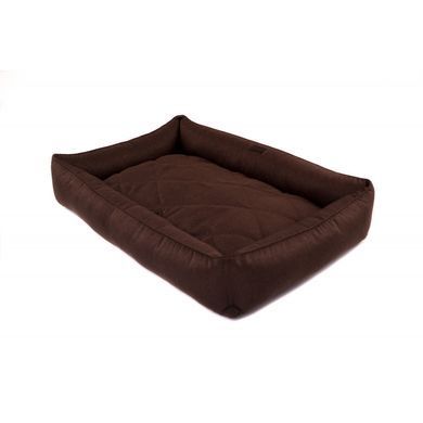 Harley & Cho Sofa Brown - Лежак коричневого кольору з підсиленою поверхнею та бортами для собак L