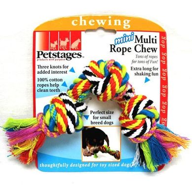 Petstages Multi Rope Chew Игрушка для собак "Цветной канат мини с узлами"