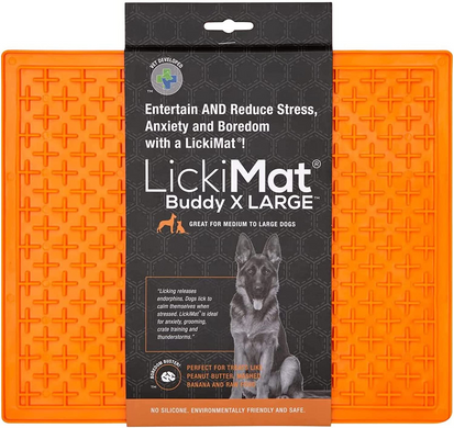 LickiMat Buddy/Soother X Large - Большой каучуковый коврик для лакомств (крестики/пупырышки), размер 30*30 см