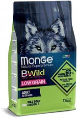 Monge BWild Low Grain All Breeds Adult Wild Boar - Низкозерновой корм для собак с диким кабаном 2,5 кг