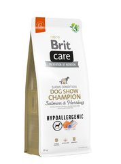Brit Care Dog Hypoallergenic Dog Show Champion - Сухий корм для виставкових порід собак з лососем та оселедцем, 12 кг