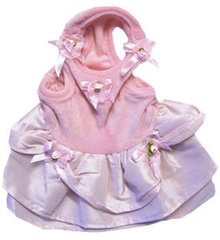 MonkeyDaze ОЧАРОВАШКА (Pink velour dress) розое велюровое платье, одежда для собак (Рожевий ( M))