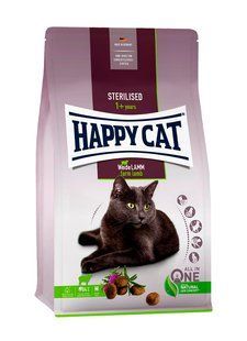Happy Cat Sterilised Weide-Lamm - Сухий корм для стерилізованих кішок та кастрованих котів з ягням, 4 кг