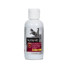 Nutri-Vet Probiotics Salmon Oil - ПРОБИОТИКИ С МАСЛОМ лосося добавка для кошек, 118 мл