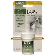 Safari Styptic Powder САФАРИ кровоостанавливающий порошок для собак и котов (0.014кг)