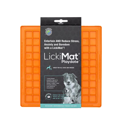 LickiMat Classic Playdate - Каучуковый коврик для ласощів (текстура - квадратні осередки), розмір 20*20 см