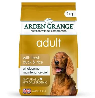 Arden Grange Adult Dog Fresh Duck & Rice - Арден Гранж сухой корм для взрослых собак с уткой и рисом 2 кг