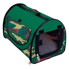 Сумка-палатка для тварин Fast&Easy, хакі, 48x41x41см