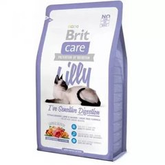 Brit Care Cat Lilly I have Sensitive Digestion - Беззерновий сухий гіпоалергенний корм з ягням та лососем для кішок з чутливим травленням