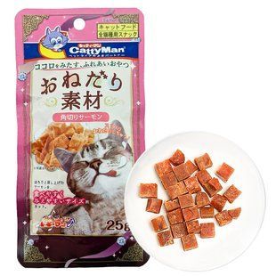 CattyMan Salmon Bits КЕТТІМЕН ЛОСОСЬ шматочки філе ласощі для котів (0.025кг)