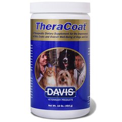 Davis TheraCoat - Дэвис диетическая добавка для шерсти собак и котов, 454 г