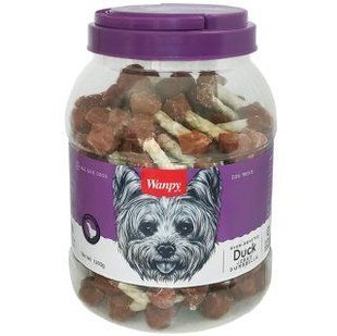 Wanpy Duck Jerky Dumbbells - Кістка-гантель з в&rsquo;яленою качкою ласощі для собак 1,2 кг