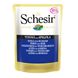Schesir Tuna Seabass - Шезир консерва Тунец с окунем для кошек, пауч, 100 г фото 1