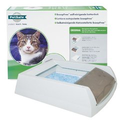 PetSafe ScoopFree Original ПЕТСЕЙФ СКУПФРІ автоматичний туалет для котів, у комплекті силікагелевий наповнювач ()