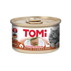 TOMi Turkey ТОМІ ІНДИЧКА консерви для котів, мус, банка 85г (0.085кг)