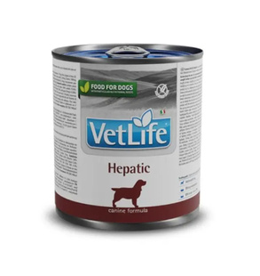 Диетический влажный корм для взрослых собак Farmina Vet Life Hepatic при хронической печеночной недостаточности, 300 г
