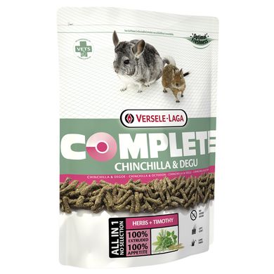Versele-Laga Complete Chinchilla & Degu - Полноценный экструдированный корм для шиншилл и дегу, 0,5 кг