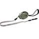 Flamingo Dogx2GO Belt Glassy L - Поводок-рулетка для собак до 35 кг, светоотражающая лента 2 м