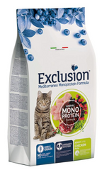 Exclusion Cat Adult Chicken - Монопротеиновый сухой корм с курицей для взрослых котов всех пород 300 г