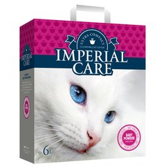 Imperial Care Baby Powder ИМПЕРИАЛ КЭА С АРОМАТОМ ДЕТСКОЙ ПУДРЫ ультракомкующийся наполнитель в кошачий туалет (6)