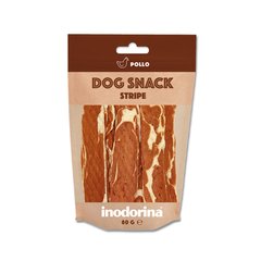 Inodorina dog snack stripe pollo ласощі для собак курячі смужки 80г