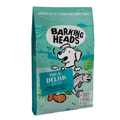 BARKING HEADS Fish-n-Delish! / Salmon & Trout Grain Free "Рибка-смаколик" беззерновий корм для собак з лососем і фореллю