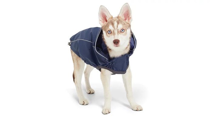 GF Pet Reversible Raincoat navy Двосторонній дощовик для собак синій