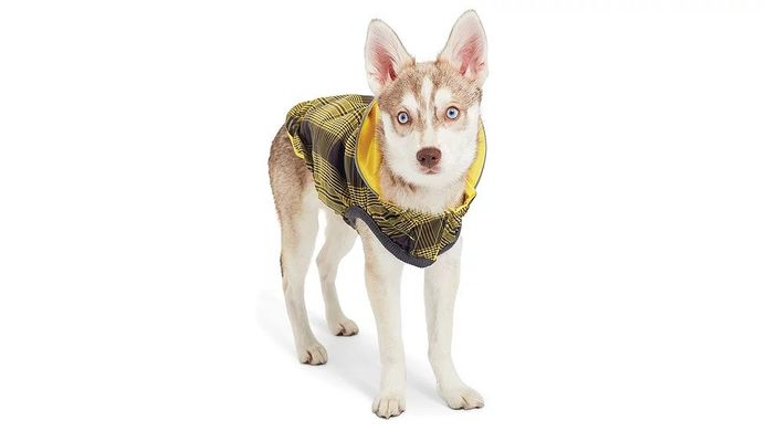 GF Pet Reversible raincoan yellow Двусторонний дождевик для собак желтый