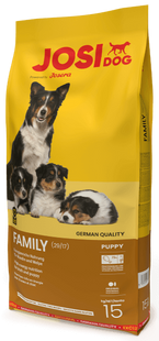 Josera JosiDog Family - Сухий корм для годуючих самок та цуценят усіх порід, 15 кг