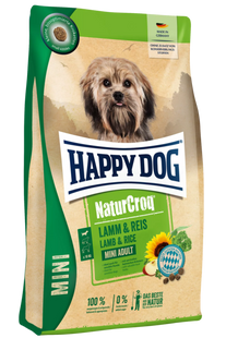 Happy Dog NaturCroq Mini Lamm & Reis - Сухий корм для собак маленьких порід з ягням та рисом, 4 кг