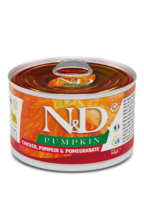 Вологий корм для дорослих собак Farmina Chicken & Pumpkin Adult Mini з куркою та гарбузом, 140 г