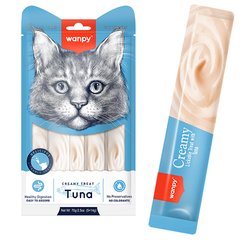 Wanpy Creamy Lickable Treats Tuna - Ванпі ласощі для котів з тунцем 70 г