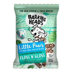 Barking Heads Floss N Gloss- Ласощі для догляду за зубами собак дрібних порід, 100 г