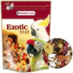 Versele-Laga Prestige Premium Parrots Exotic Fruit Mix - Дополнительный корм для крупных попугаев, 600 г