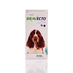 Bravecto (Бравекто) - Жувальна таблетка від бліх та кліщів для собак 10-20 кг, 500 мг