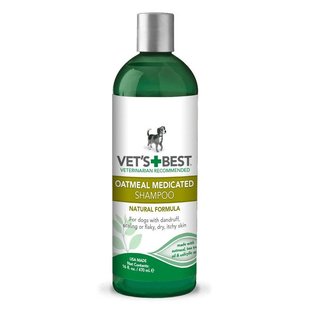 VET'S BEST Oatmeal Medicated Shampoo - Шампунь для собак з сухою шкірою, 470 мл